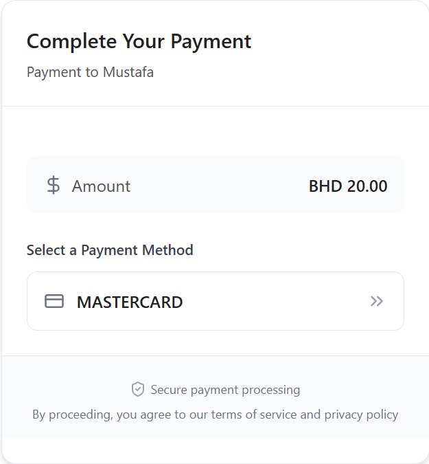 Step 4: Select Payment Method